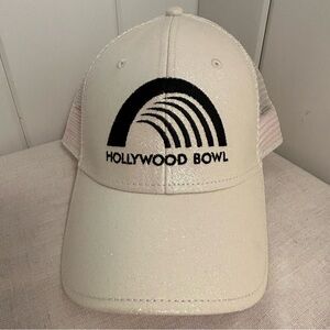 Hollywood Bowl logo hat baseball Cap glitter bling pink light purple Los Angeles